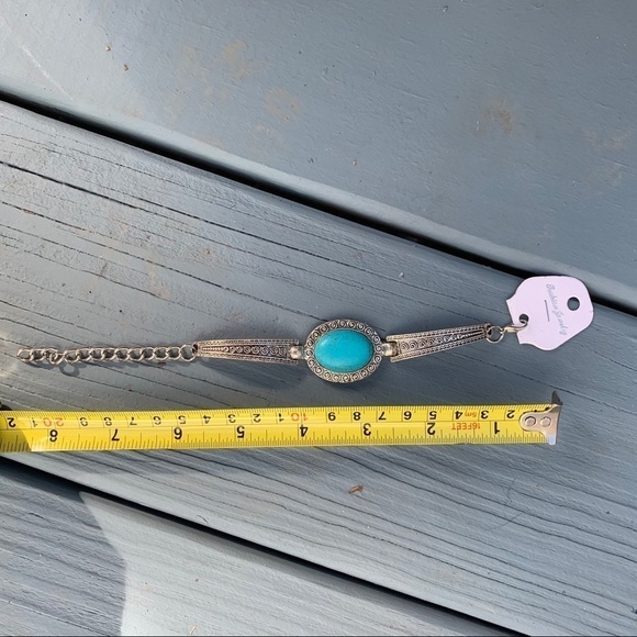 Southwest Bracelet Silver Turquoise Color - Picture 10 of 11